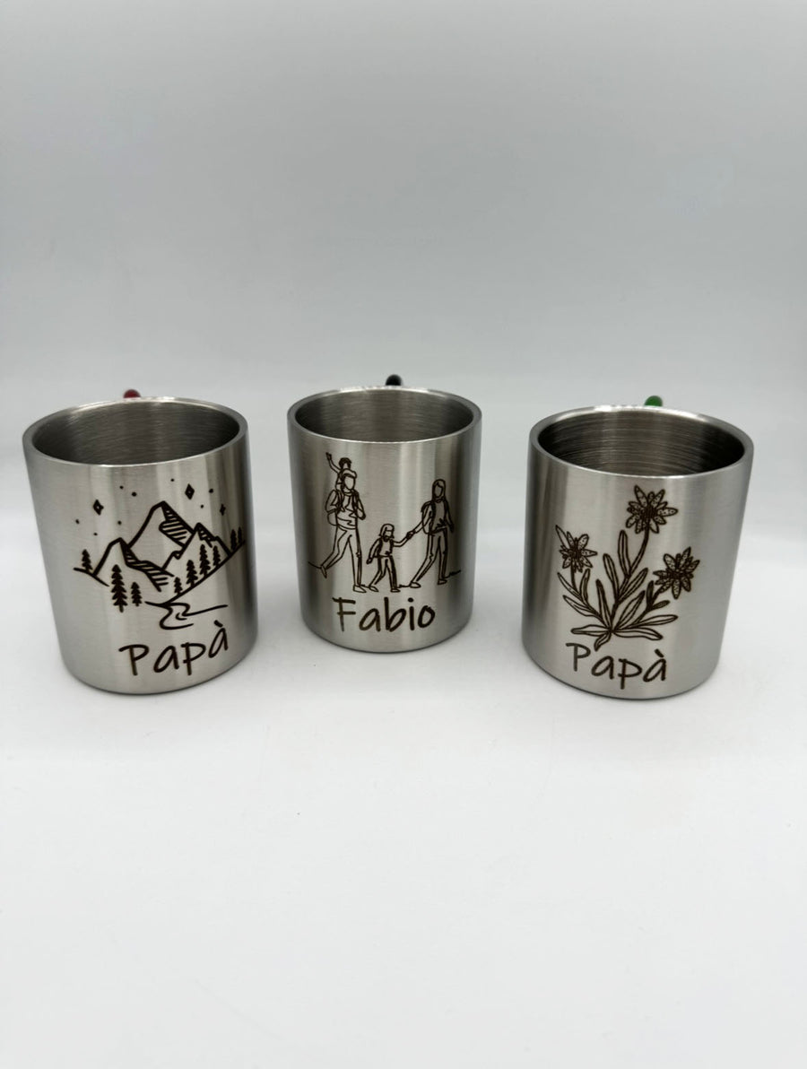 Tazza con moschettone - Personalizzata